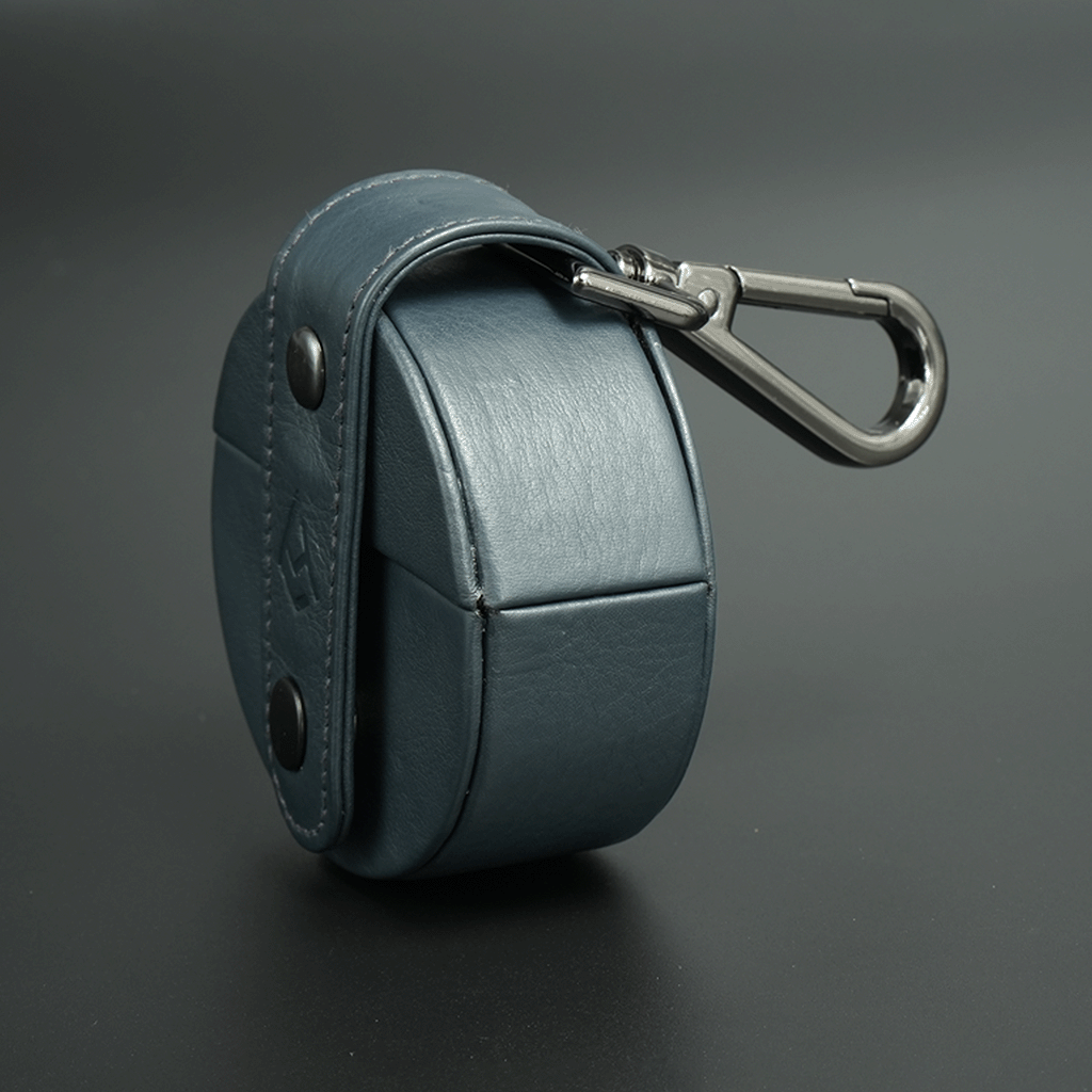 AirSpin Leather Case-Navy blue ( Airspin not included)